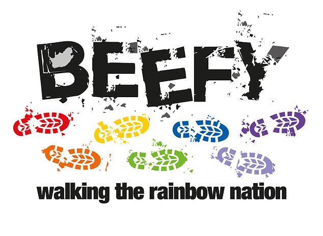 Beefy Walks the Rainbow Nation in aid of orphans and rhinos